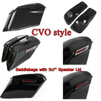 4" Stretched Hard Saddlebags with Speaker Lid for Harley (2014–Present)