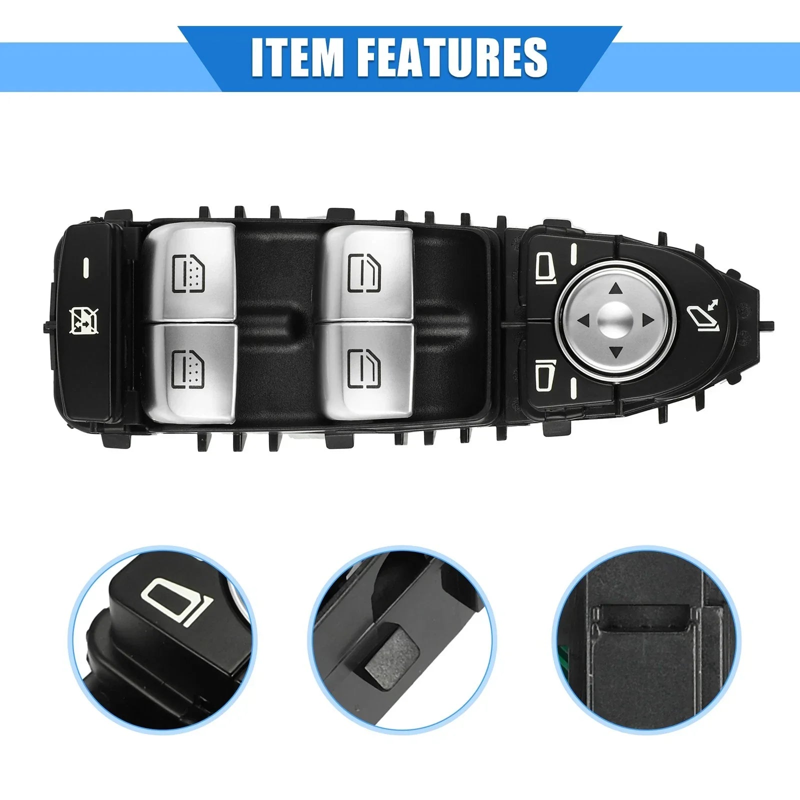 3 Pins Window Control Switch for MERCEDES S500 (2013-2017)