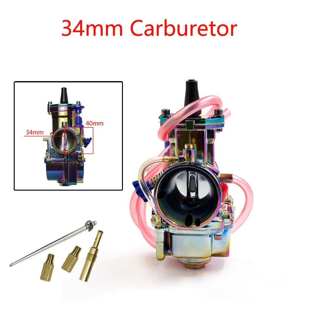 34mm Carburetor with Power Jet Kit for ATV 250cc-300cc (2/4 Stroke)