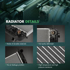 Radiator for Pontiac G6, Chevrolet Malibu (2006–2012)