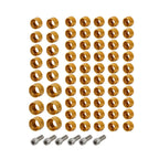 66X Engine Bolt Topper Caps Cover Gold for Harley Twin Cam Road Street Glide