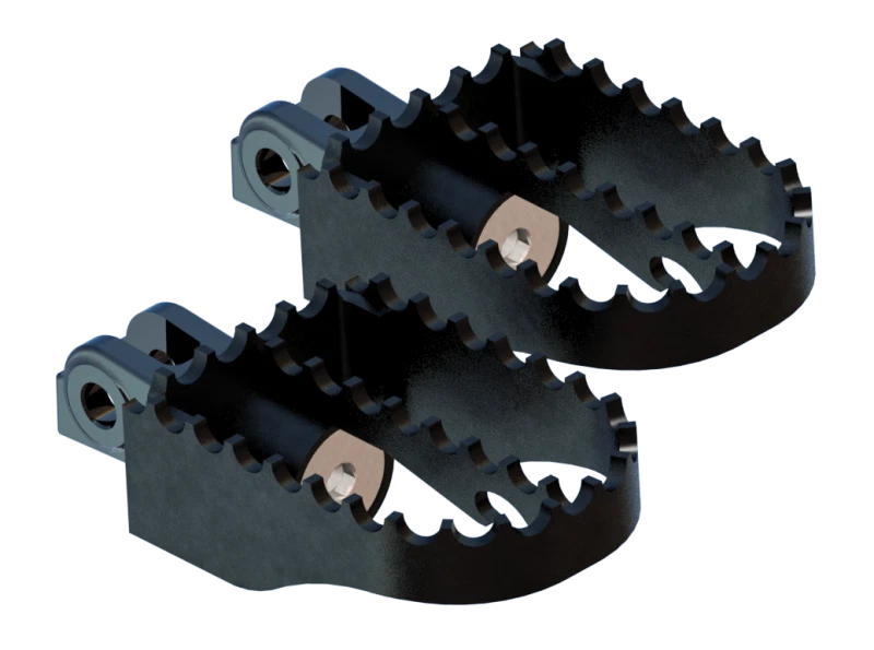 Burly Brand MX Pegs for Honda Rebel 1100 (2021–2024) - Black