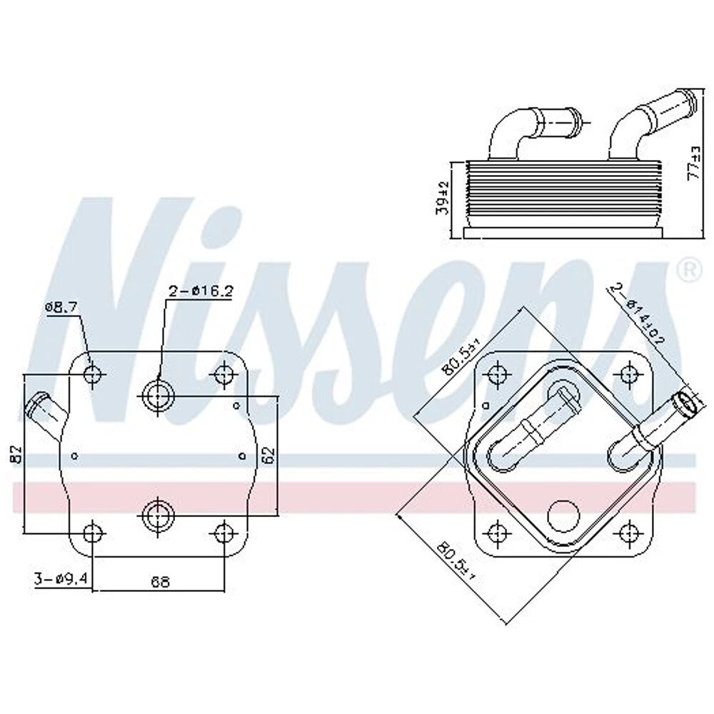 Engine Oil Cooler for Nissens (91378)