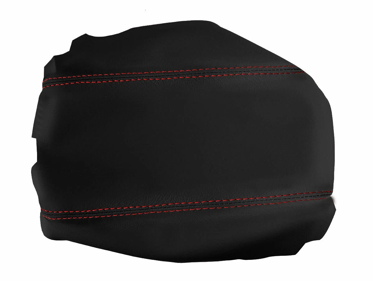 Center Console Armrest Leather Cover for Acura TSX (2009–2014) Red Stitch