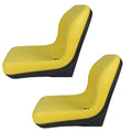 Set of 2 High Back Seats for John Deere (TCA17404, LVA10029)