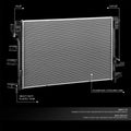 Aluminum Radiator for Ford Fusion Lincoln MKZ 2.7L 3.0L (2017–2019) DPI 13628