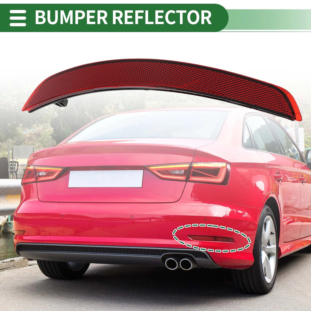 Bumper Reflector No. 8VD945106/8V5945106A for Audi A3 (2014–2016)