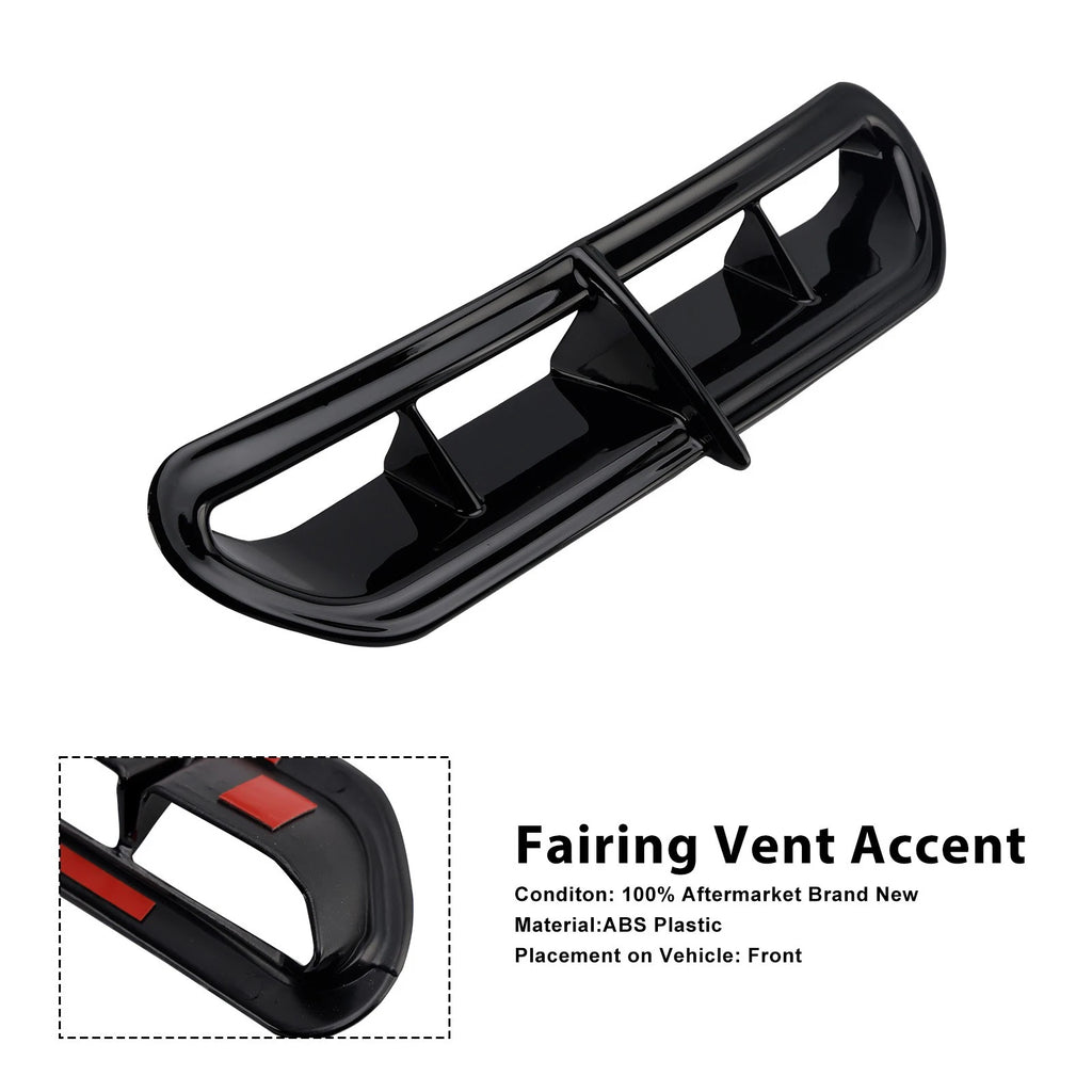 Fairing Vent Accent for Harley Touring Electra Street Trike Glide Ultra (2014–2022) Black