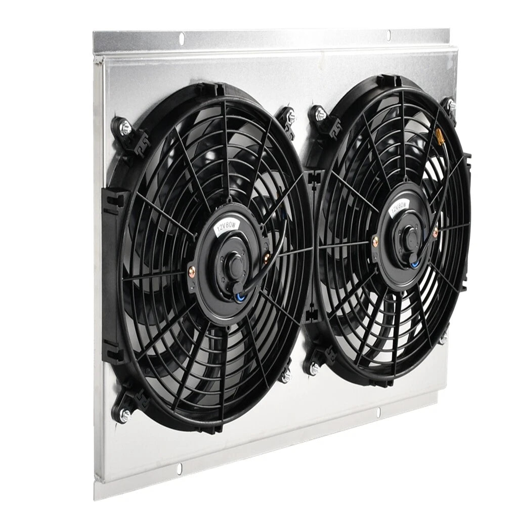 Aluminum Shroud 12'' Fan + Thermostat for Chevy S10 Blazer Corvette (1982–2002)
