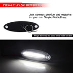 White LED Raised Roof Clearance Marker Lights for Freightliner Cascadia