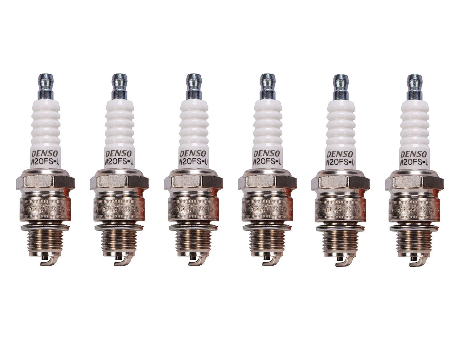 Set of 6 U-Groove Spark Plugs Gap 0.027 for Chevy Corvair (1960–1969)