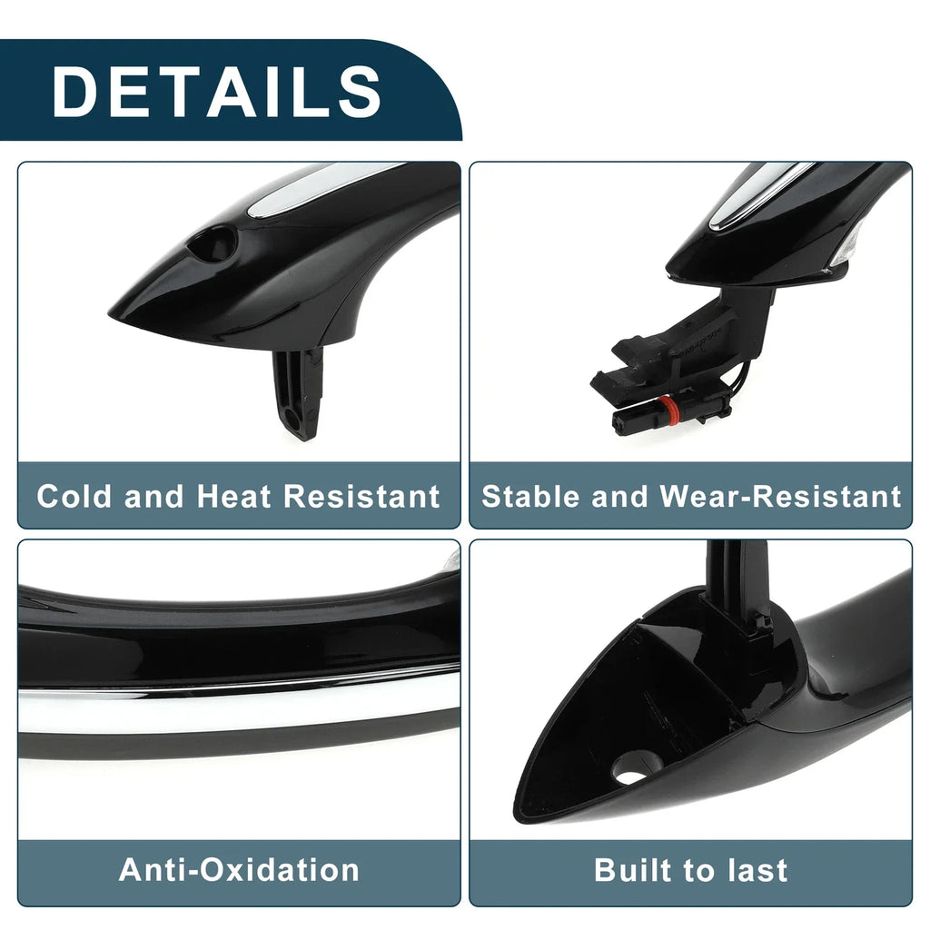 Exterior Door Handle for BMW X5 Front Left Black