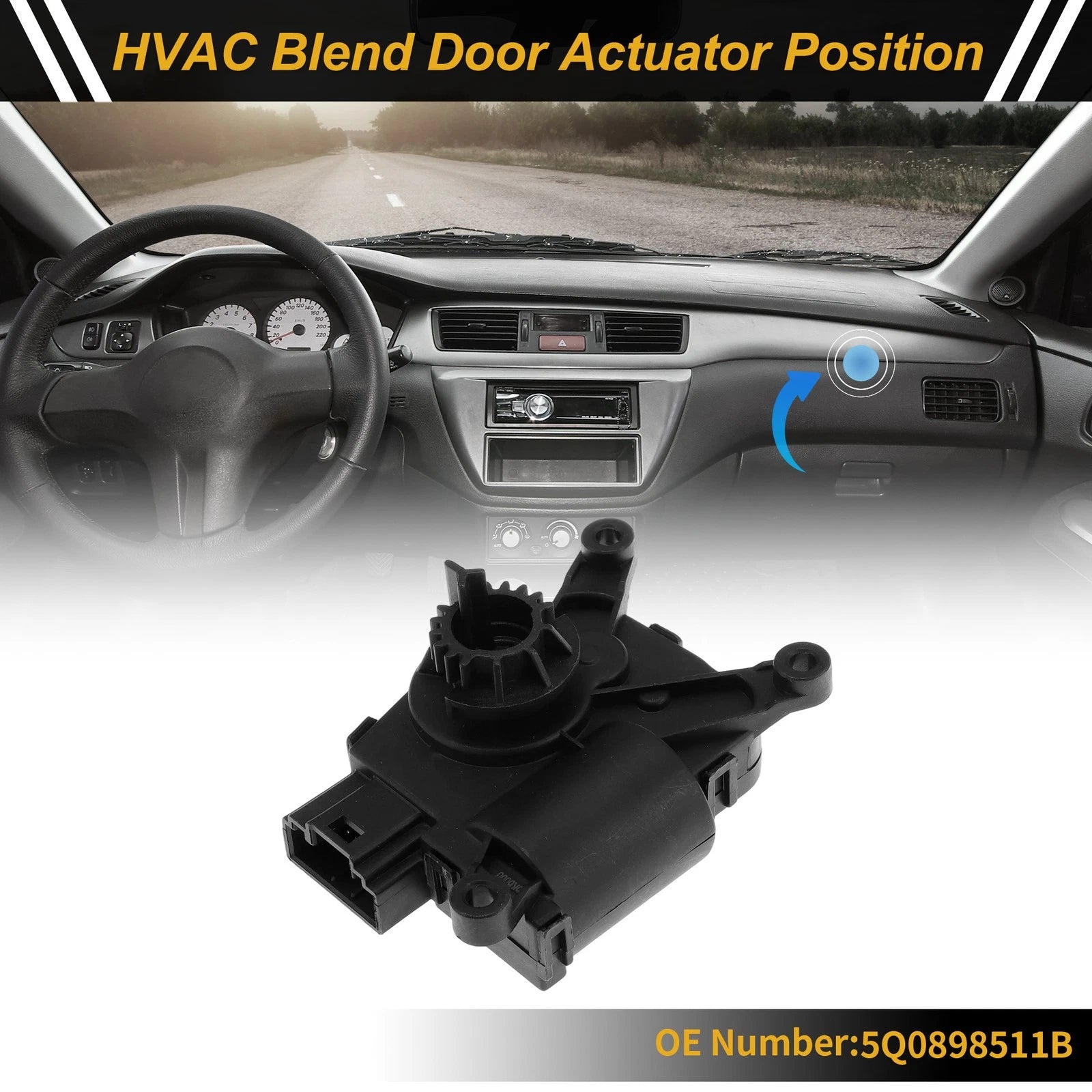 HVAC Heater Blend Door Actuator for Audi A3 (2013–2018) No. 5Q0898511B