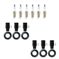 Set of 6 Bosch Double Platinum Spark Plugs & NGK Coil Boots for ES330, Camry, Sienna (2004–2006)