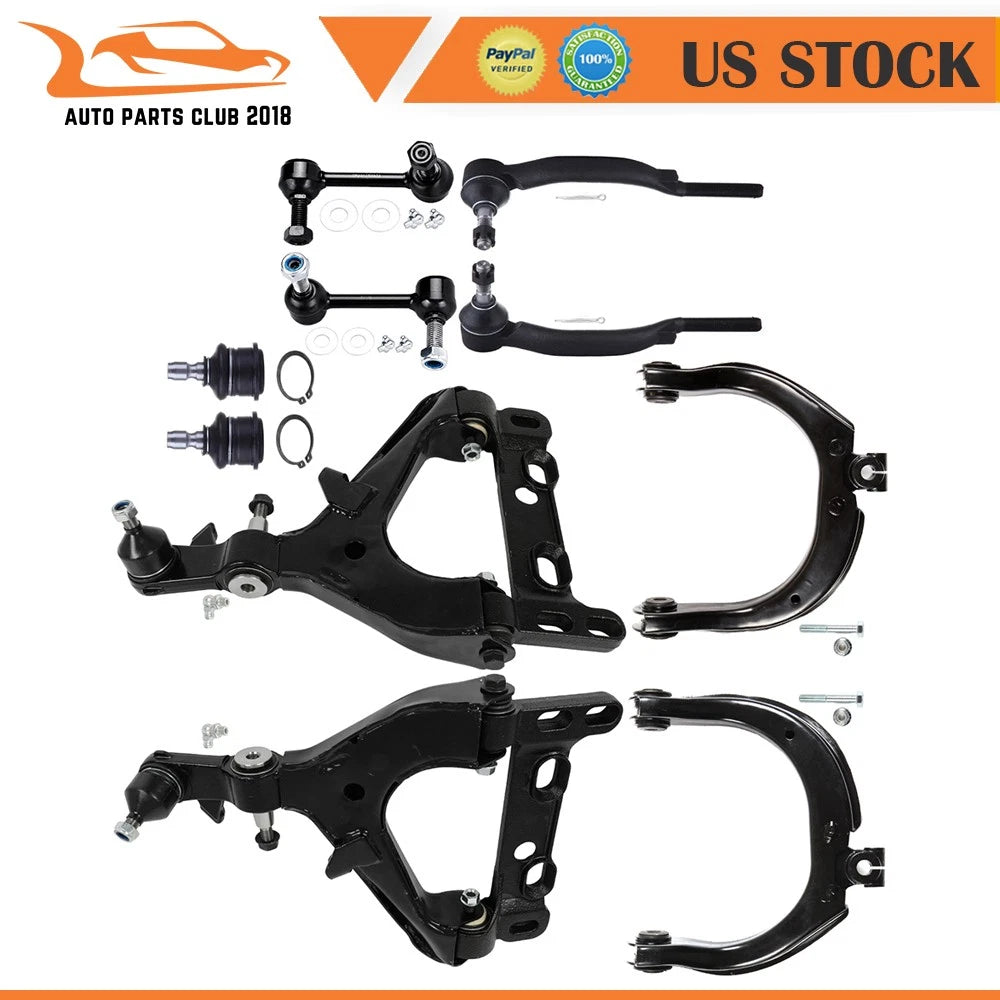 10pcs Front Control Arm with Ball Joints Suspension Kit for GMC Envoy (2004–2007)
