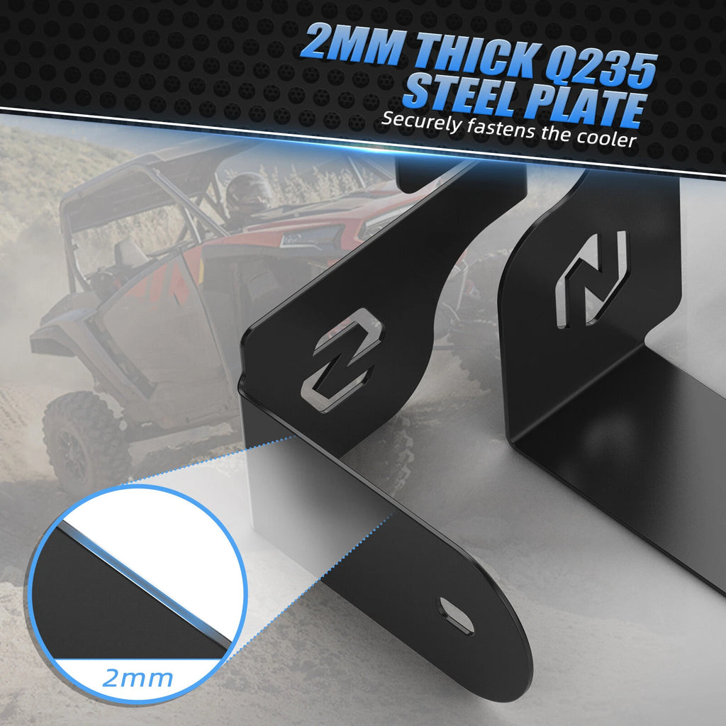 Cooler Mount Bracket for Polaris RZR XP 1000 (2015–2021) - Steel, Yeti 35 Compatible