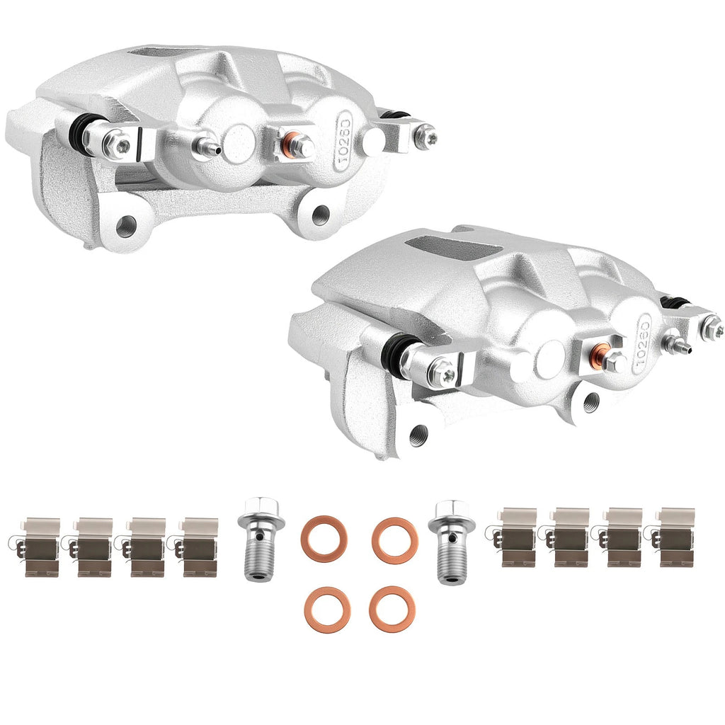 2X Front Brake Calipers w/Bracket for Chrysler Town & Country (2012–2016) 18-B5402