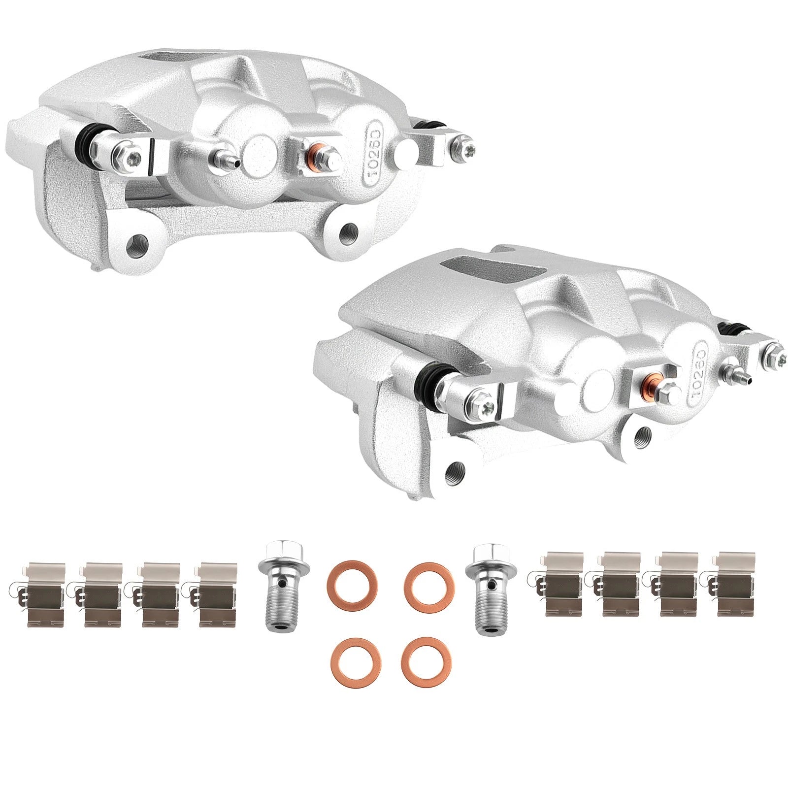 2X Front Brake Calipers w/Bracket for Chrysler Town & Country (2012–2016) 18-B5402