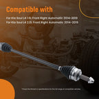 Complete CV Joint Front Right for Kia Soul L4 1.6L 2.0L (2014–2019)