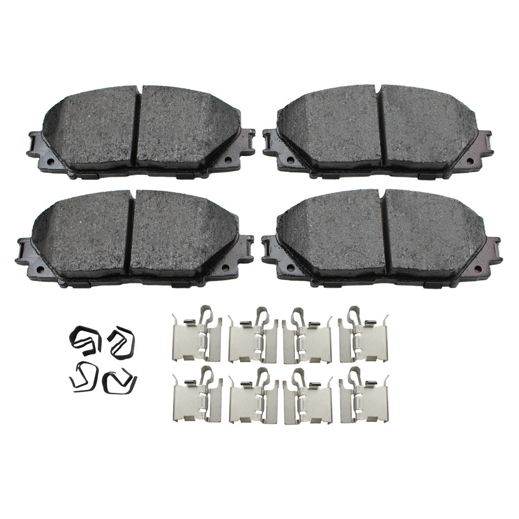 Set of 4 Akebono ProACT Front Ceramic Brake Pads for CT200h iQ Corolla Prius C Yaris (2011–2020)