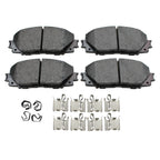 Set of 4 Akebono ProACT Front Ceramic Brake Pads for CT200h iQ Corolla Prius C Yaris (2011–2020)