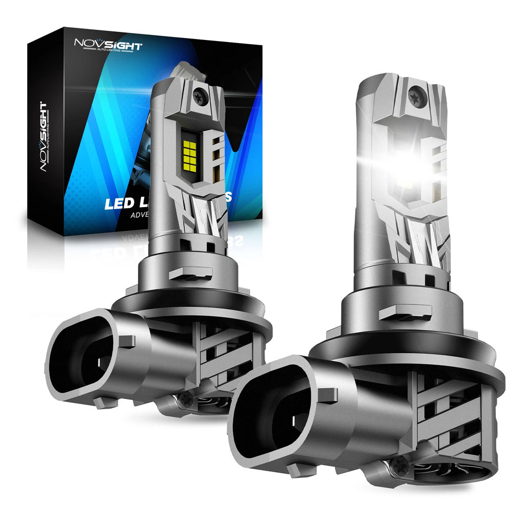 H11 LED Headlight Bulbs Kit for NOVSIGHT (20000LM, 6500K White)