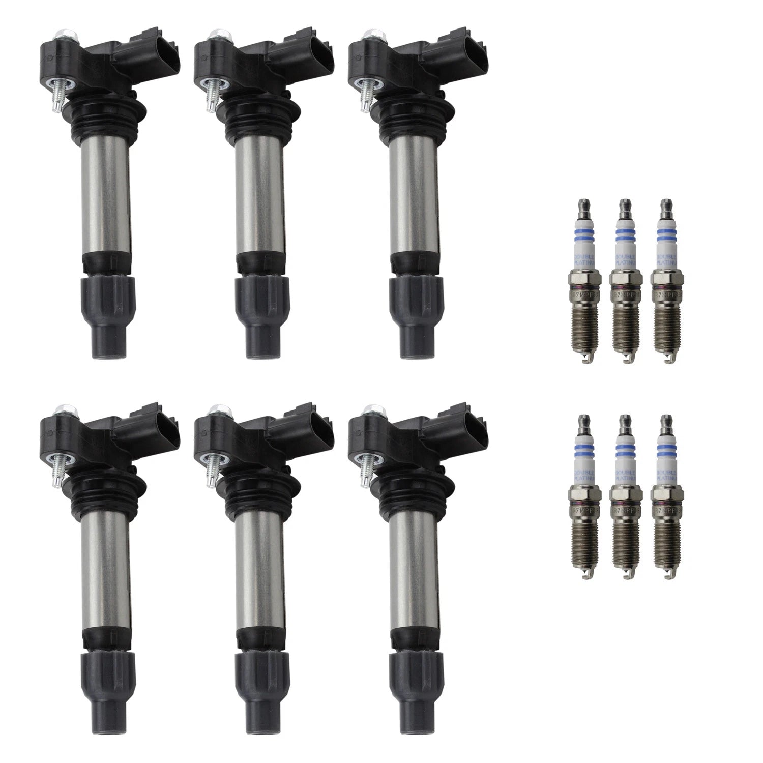 Set of 6 Ignition Coils & Spark Plugs for Enclave, Impala V6 (2008–2017)