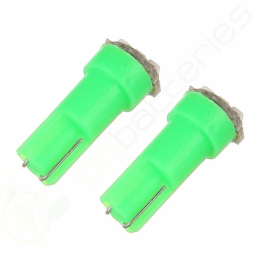 10Pcs 3SMD 3014 LED T5 74 Interior Dashboard Gauge Wedge Light Bulb