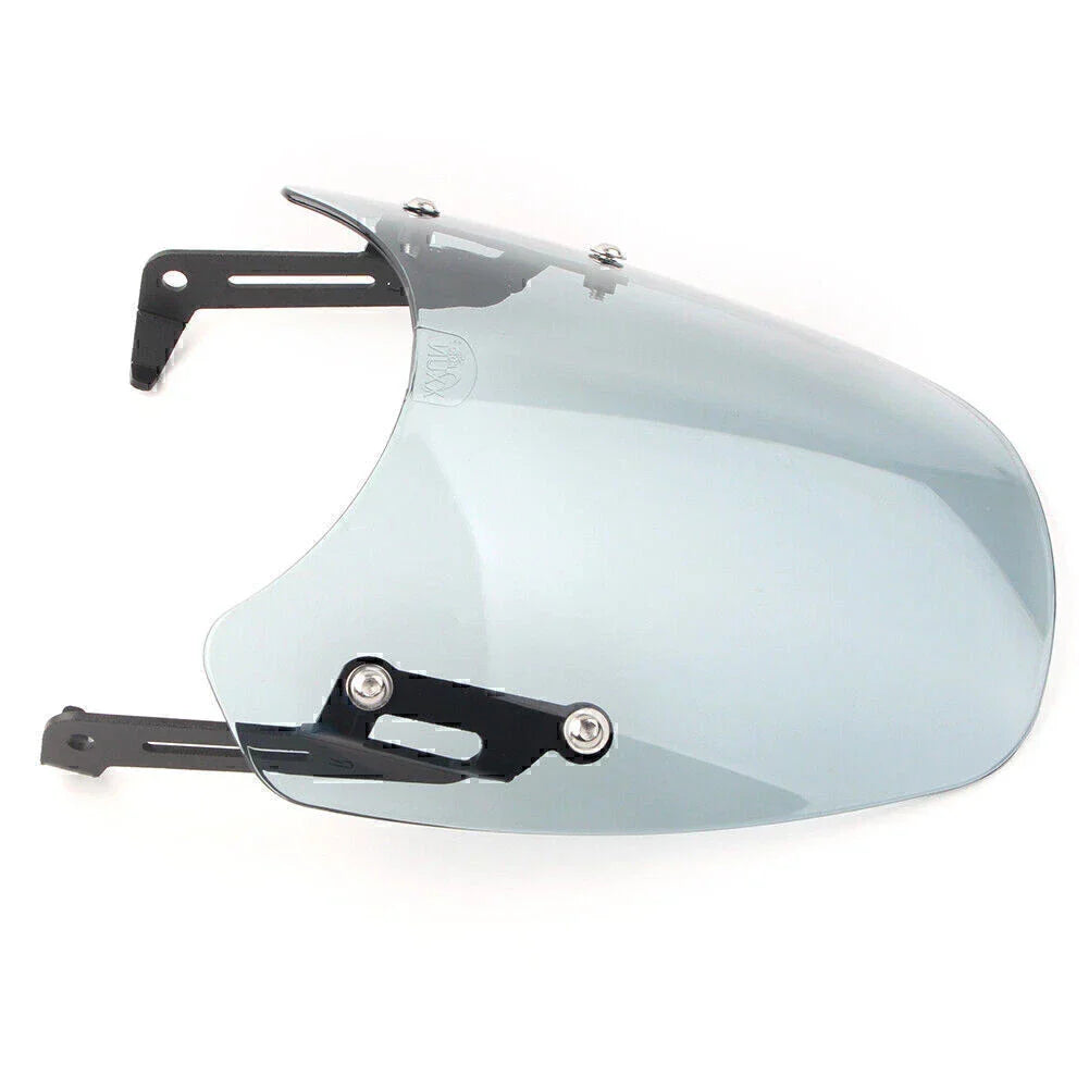 1x ABS Gray Motorcycle Windshield + Bracket for SCRAMBLER 1200 (2019-2021)