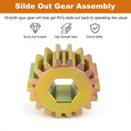 18 Tooth Spur Gear 122739 for Lippert RV Slide-Outs (12DP/14.5PA)