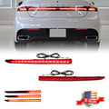 Red LED Rear Bumper Reflector Tail Lights for Lincoln MKZ (2013–2020)