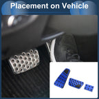 Set of 2 Automatic Foot Accelerator Pedal Covers for Dodge RAM 1500 (2010–2018) Blue