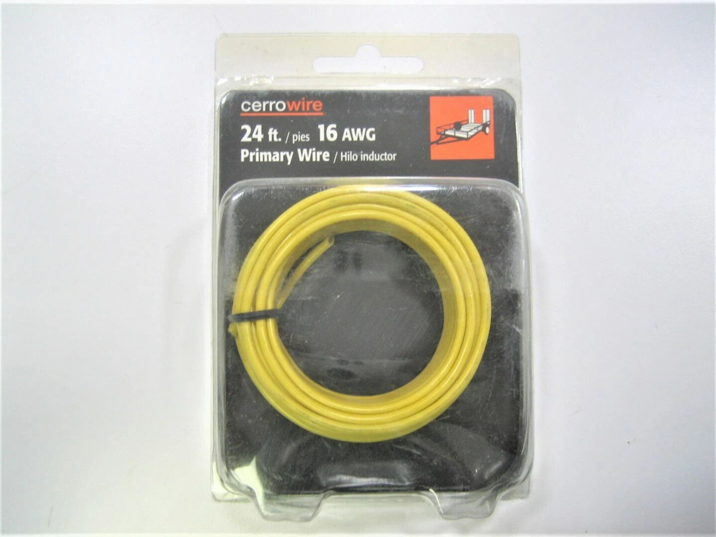24ft 16 AWG Yellow Primary Wire for Marine Boat Trailer (Multi-Application)