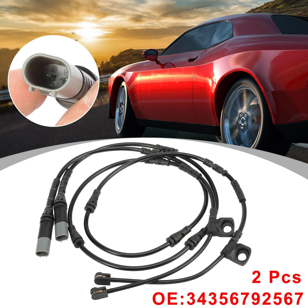 2X Front Brake Pad Electronic Wear Sensor 34356792567 for BMW X5 (2011–2016)