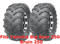 Set of 2 Rear Tires 22x10-10 for Yamaha Big Bear 250 Bruin 250 Sport ATV