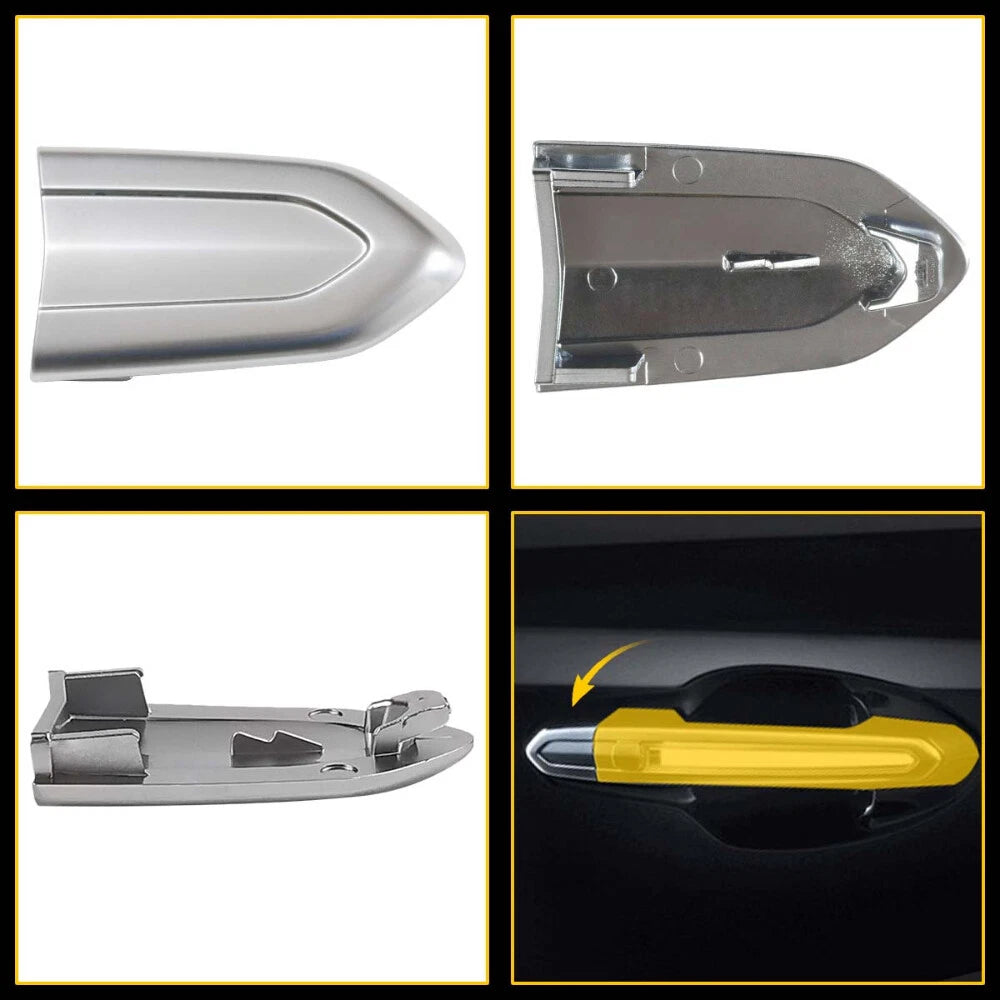 Chrome Exterior Door Lock Handle Cap Cover for Cadillac XTS ATS CTS CT6 (2013–2019)