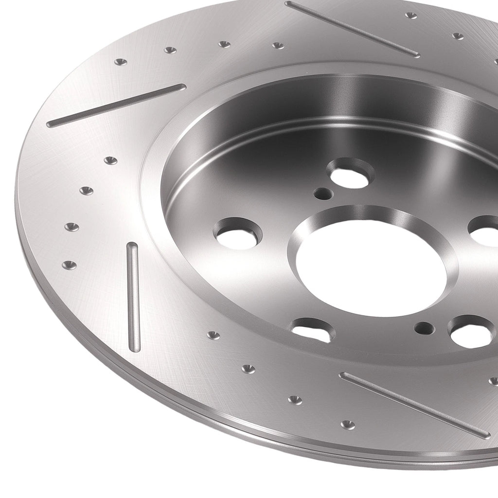 Rear Brake Rotors & Ceramic Pads Kit for Toyota Prius Plug-In (2012–2015) D1423