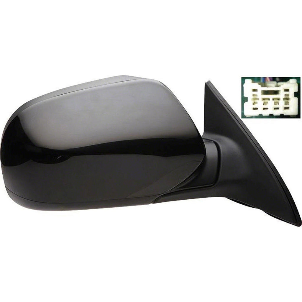 Passenger Power Door Mirror w/Heated Glass w/Ready to Paint And Textured Covers