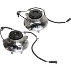 Set of 2 Wheel Hubs for Ford F-150 (2011–2014) Front 6 Lug with Bearing & Sensor