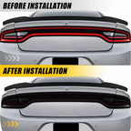 Tail Light Tint Overlays for Dodge Charger (2015–2022) - Smoke Finish