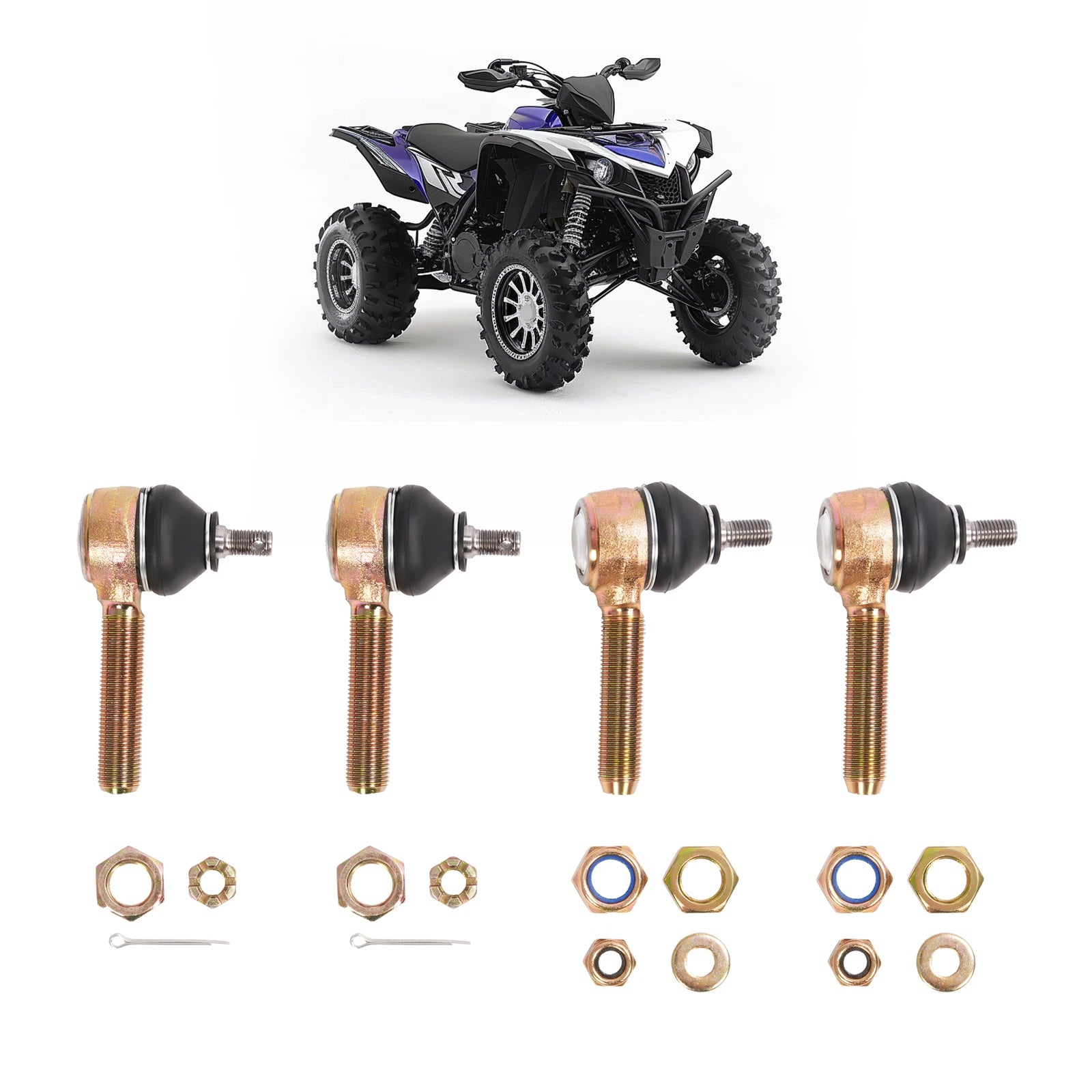 Front Upper Lower A Arm Ball Joints for Yamaha Raptor 700 660 (2001–2019)