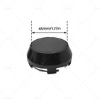 60mm Hub Cap No Logo Black Base Universal Wheel Center Cap