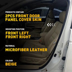 Leather Front Door Panel Covers for Honda Accord (2008â2012) Beige