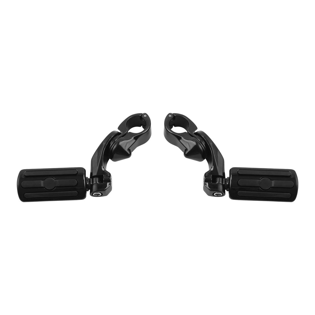 1 1/4" Short Angled Highway Bar Engine Guard Footpegs for Harley