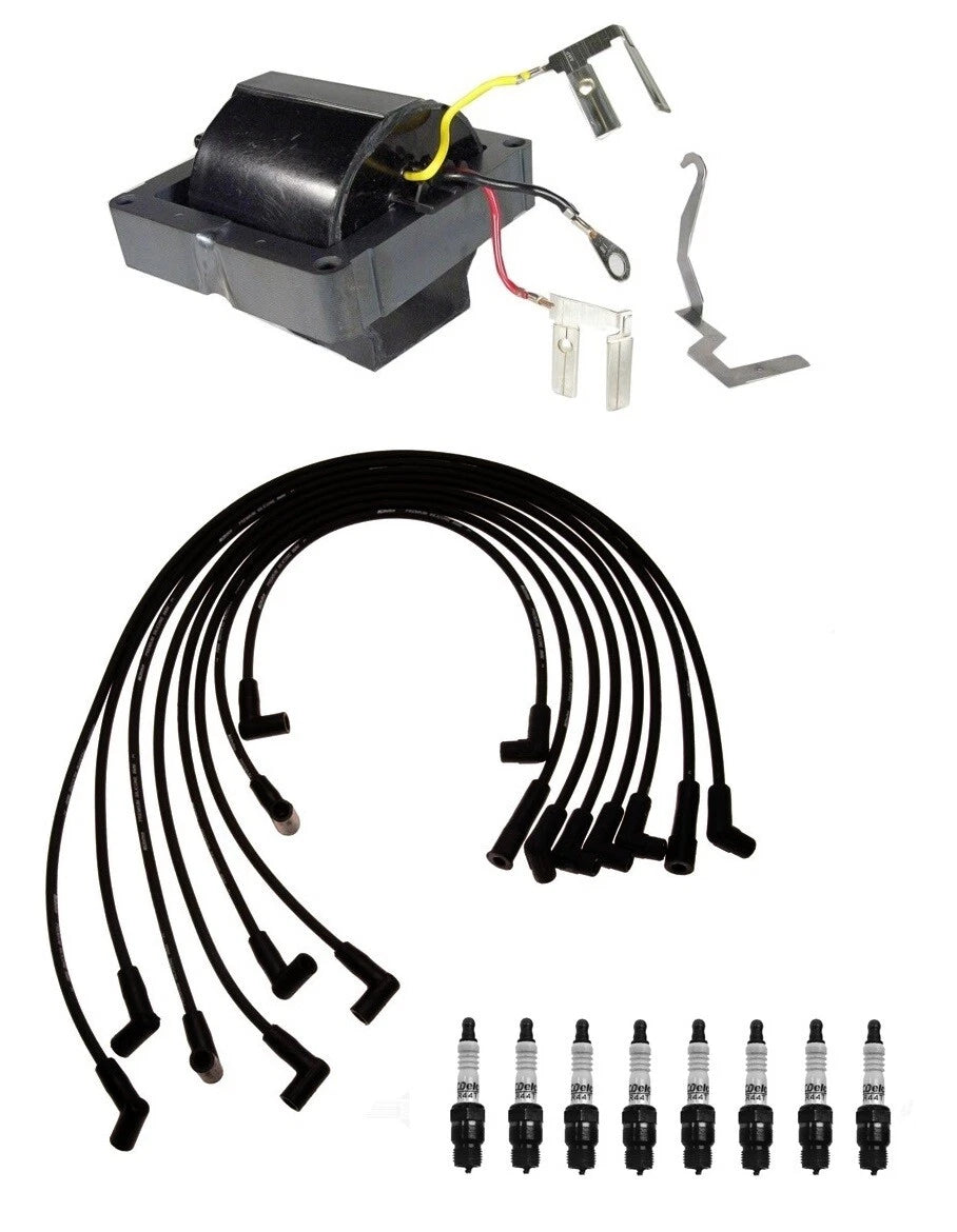 Ignition Wires, Coils & 8 Spark Plugs Kit for GMC C10 Suburban (1973–1991)