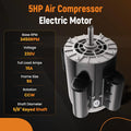 5HP Electric Air Compressor Motor 3450 RPM 56 Frame 5/8" Shaft 230V