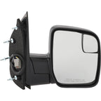 Passenger Side Mirror for Econoline Van (2010–2014) Textured Black Manual Fold