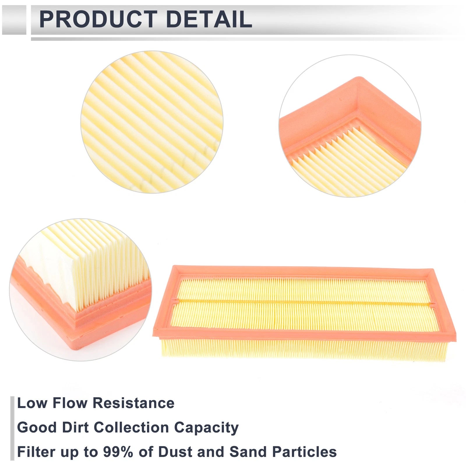 Car Engine Air Filter No.A0030946804 for Mercedes-Benz SL (1997–2001)