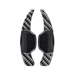 2X Steering Wheel Shift Paddle Extension for Cadillac XTS (2013–2019) Carbon Fiber Black