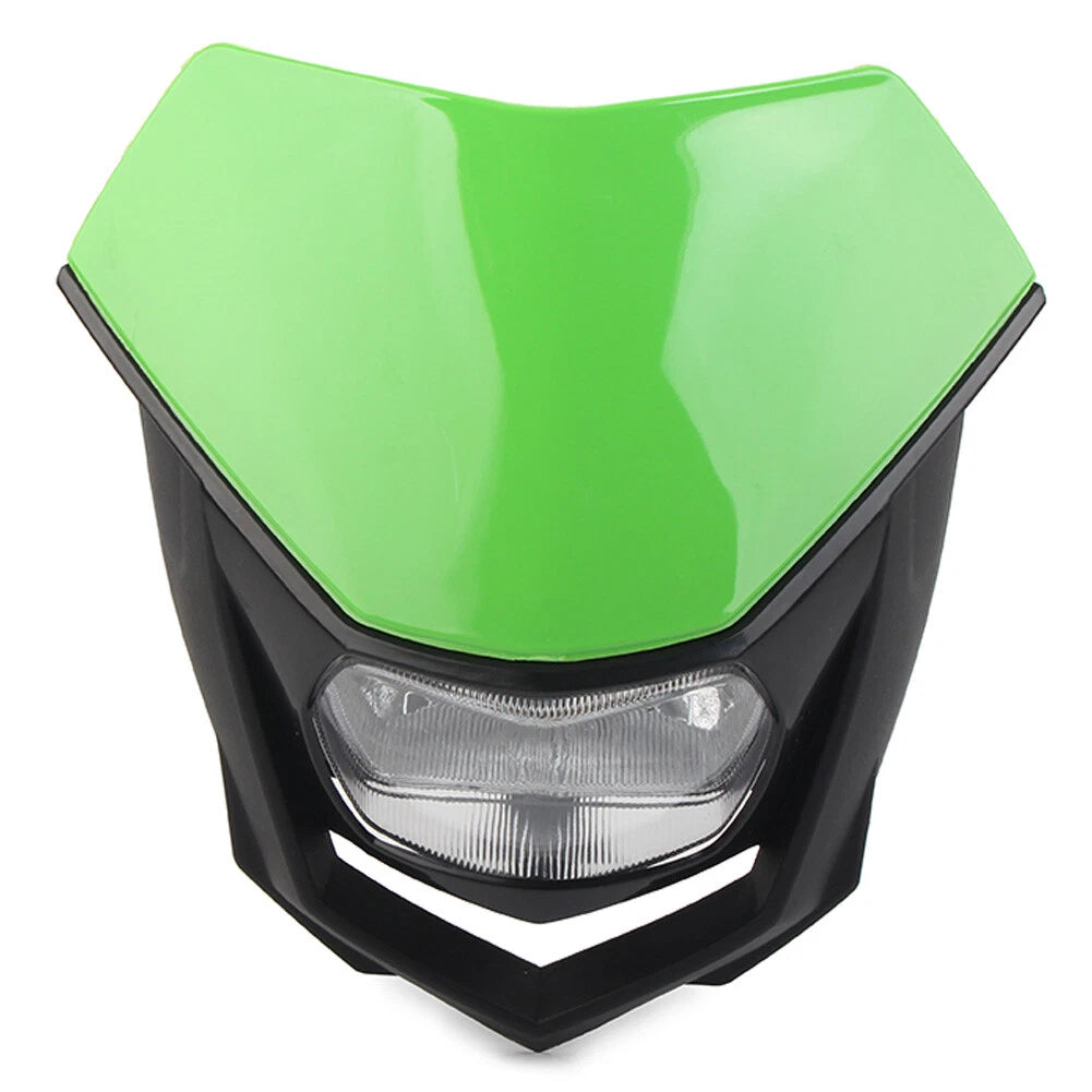 1 Pcs Green Headlight Fairing for Supermoto Dirt Bike (Universal)